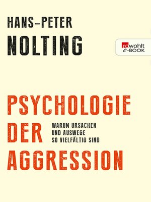 cover image of Psychologie der Aggression